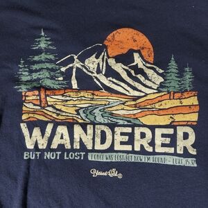 "Wanderer" Women's Boyfriend T-shirt by Blessed Girl Size Large